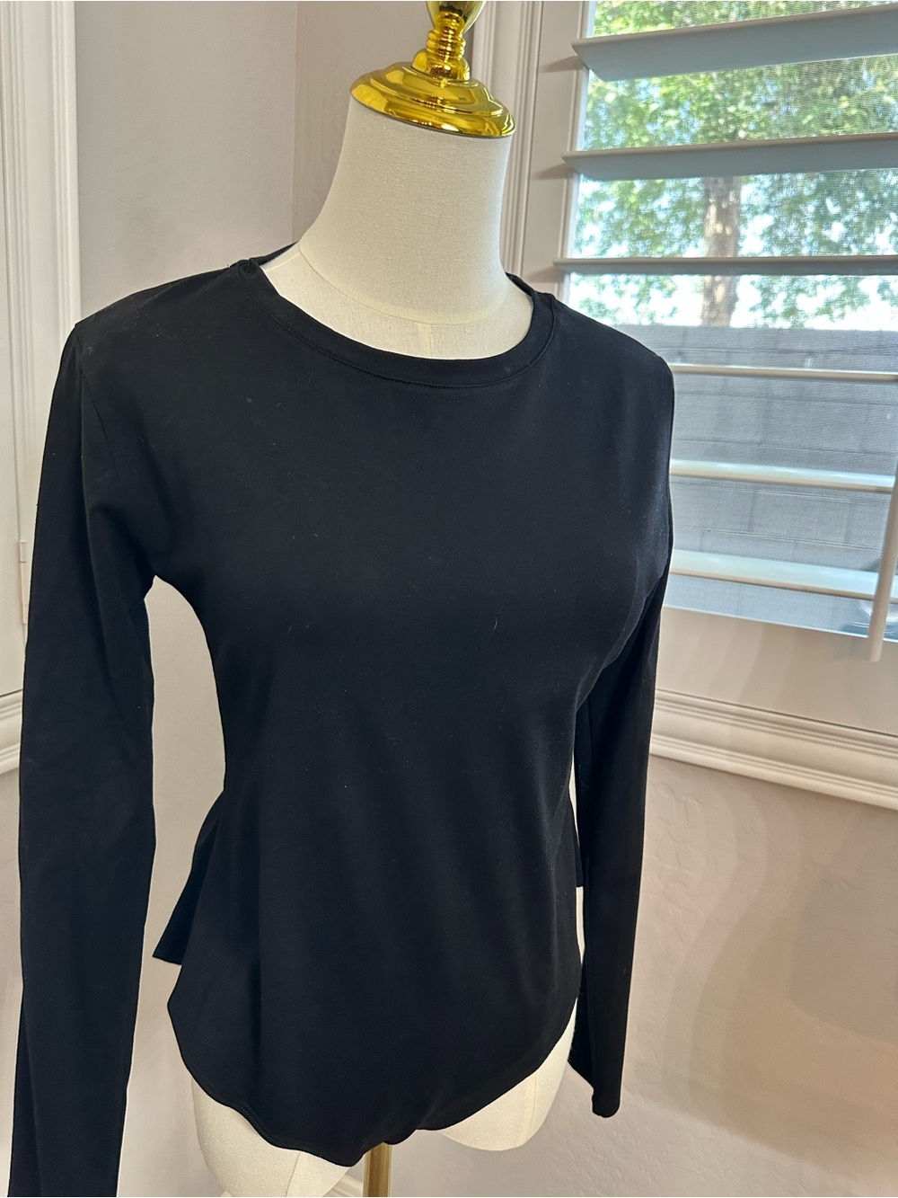 Black Long-Sleeve Bodysuit